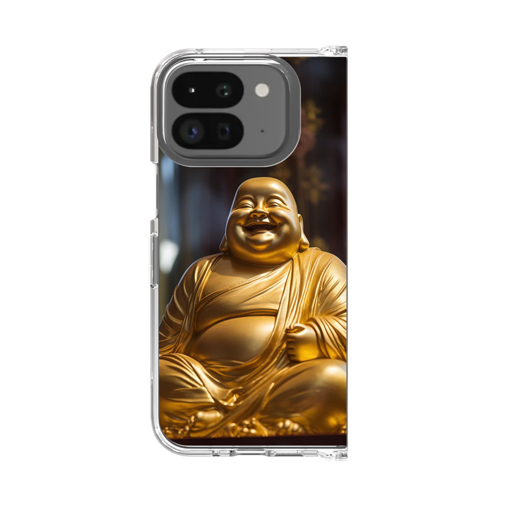 黄金色の笑う仏像 Google Pixel 9 Pro Foldオリジナルケース