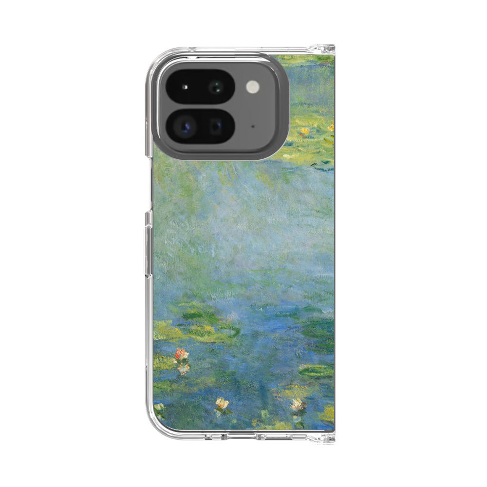 睡蓮の水面アート Google Pixel 9 Pro Foldオリジナルケース