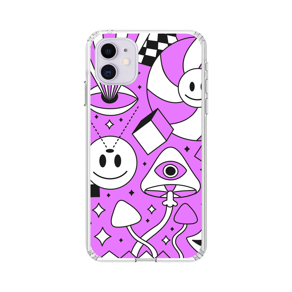 サイケデリックなパターン iPhone 11オリジナルケース