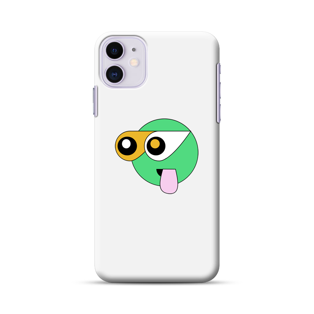 かわいいキャラクターの顔 iPhone 11オリジナルハードケース