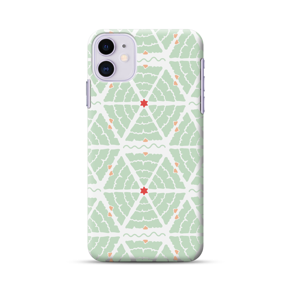 幾何学模様のデザイン iPhone 11オリジナルハードケース