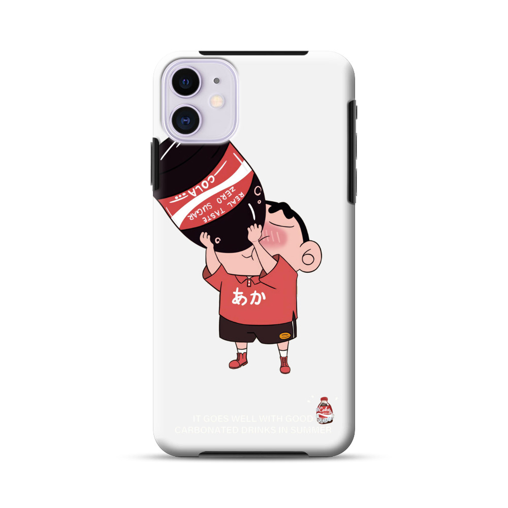 コーラを飲む子供 iPhone 11オリジナル耐衝撃ケース