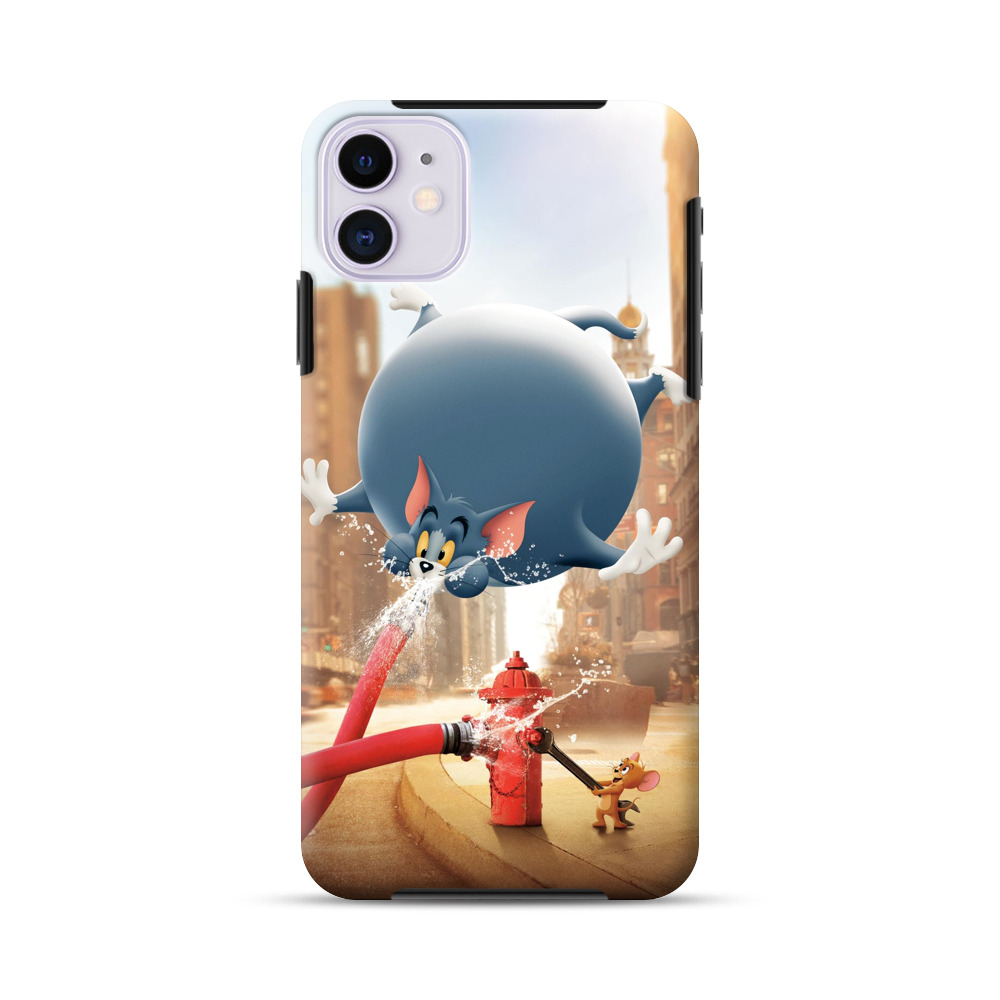 膨らむトムと消火栓 iPhone 11オリジナル耐衝撃ケース