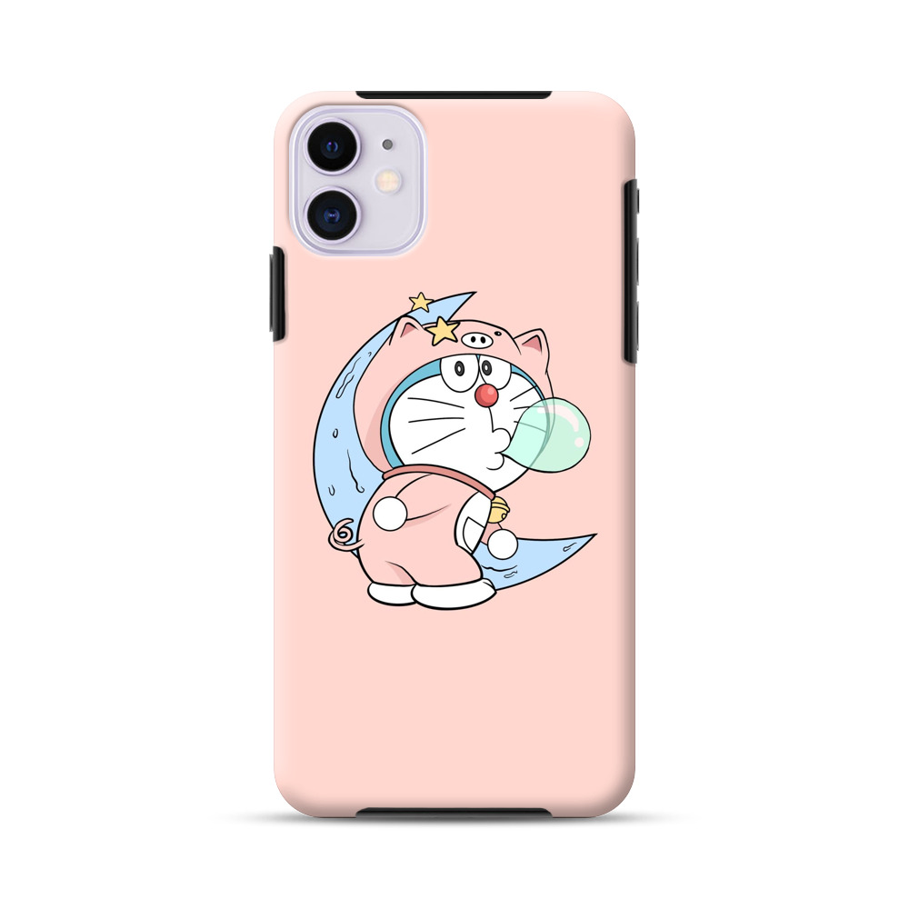 ぶたの着ぐるみと月 iPhone 11オリジナル耐衝撃ケース