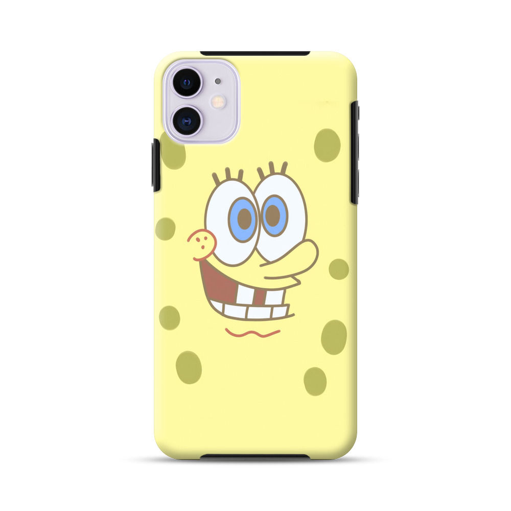 スポンジボブの顔 iPhone 11オリジナル耐衝撃ケース