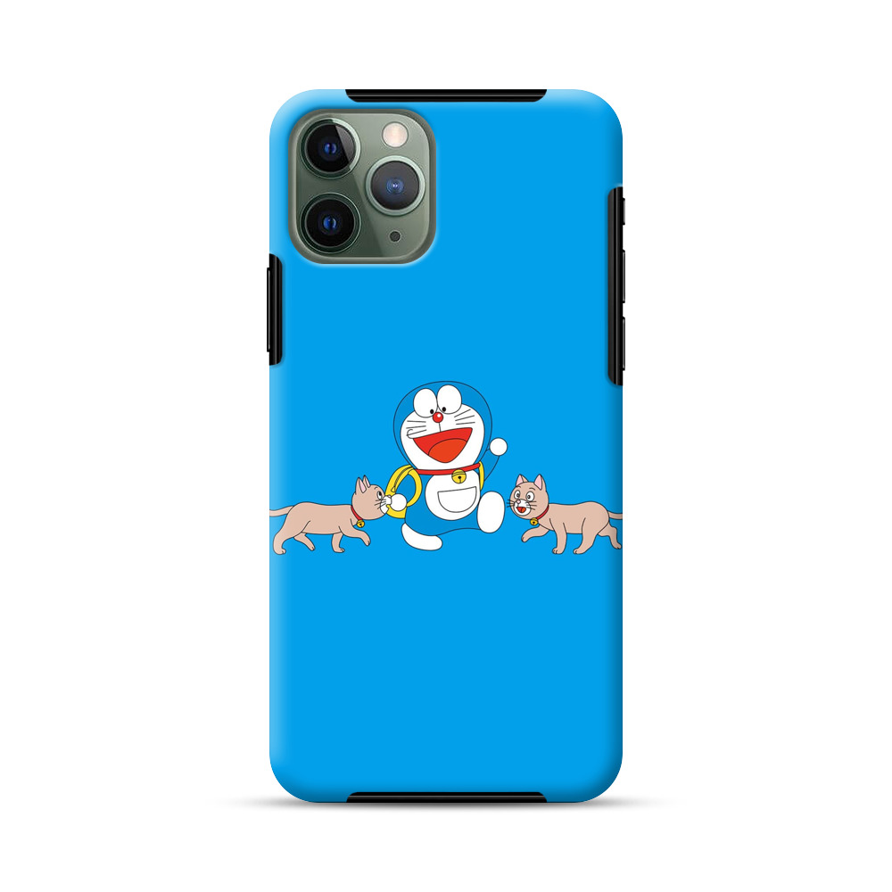 ドラえもんと猫 iPhone 11 Proオリジナル耐衝撃ケース
