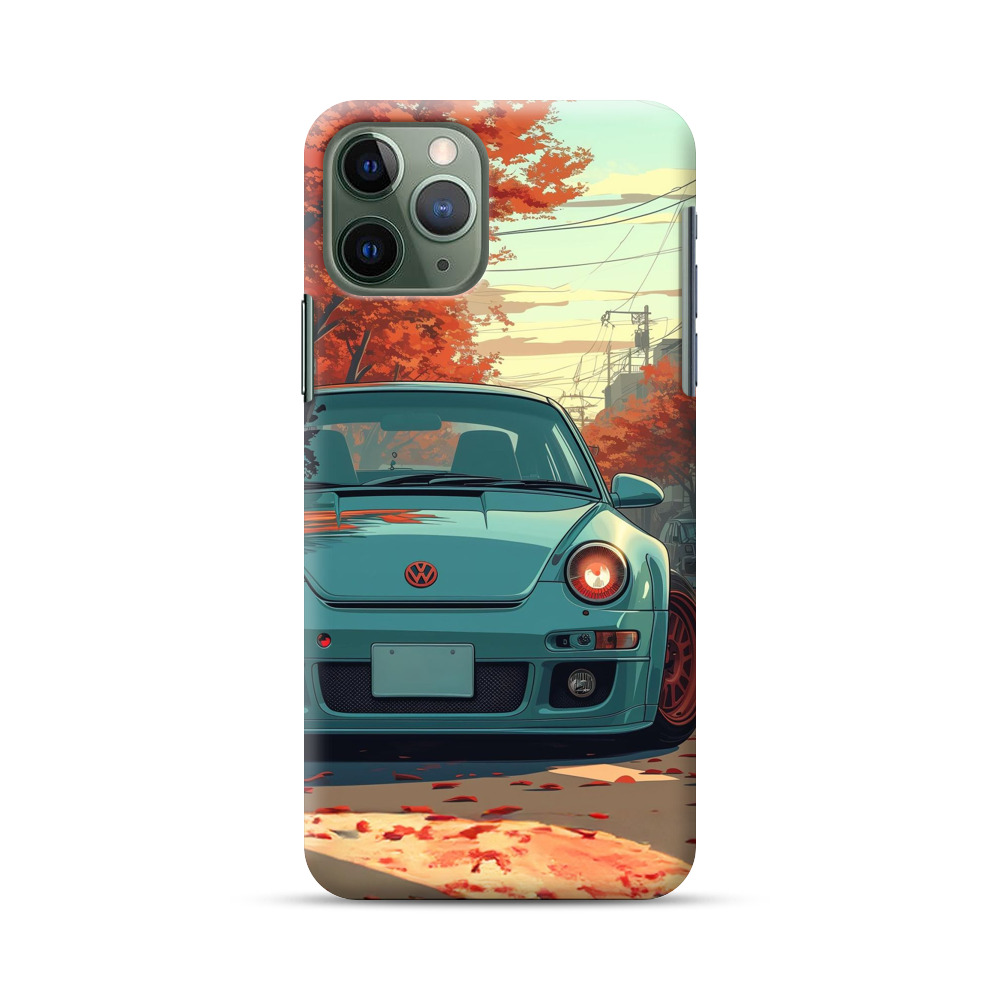 秋紅葉スポーツカー iPhone 11 Pro Maxオリジナルハードケース