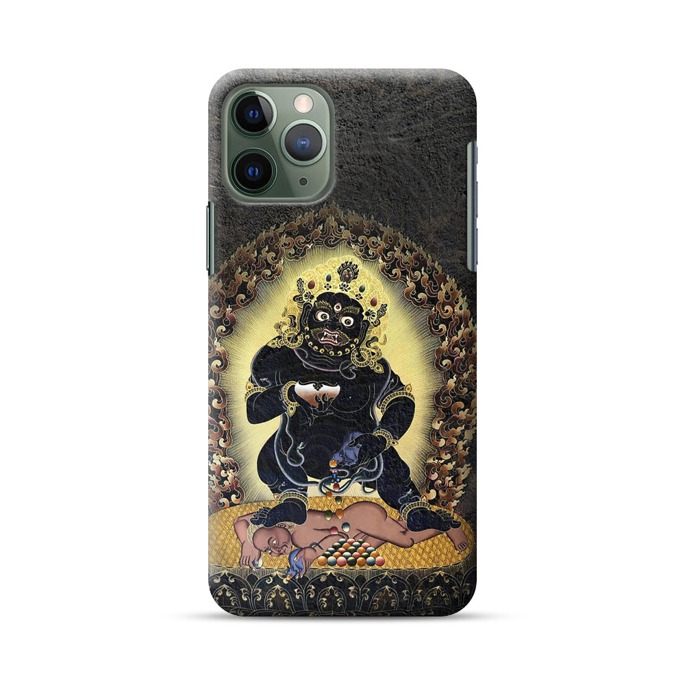 黒い仏像の守護神 iPhone 11 Pro Maxオリジナルハードケース