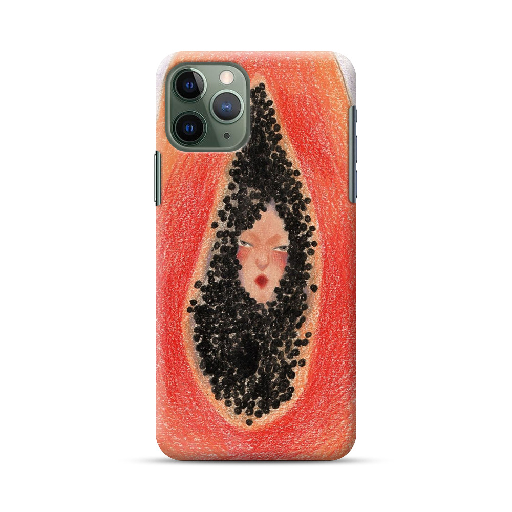 パパイヤの中の女性 iPhone 11 Pro Maxオリジナルハードケース