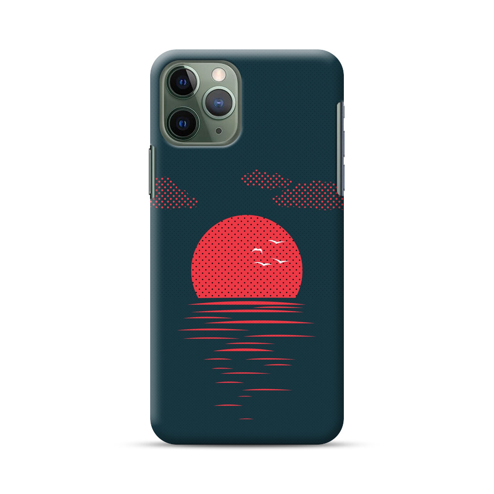 レトロドット夕日 minimalism-4_1 レトロドット夕日 minimalism-4_1