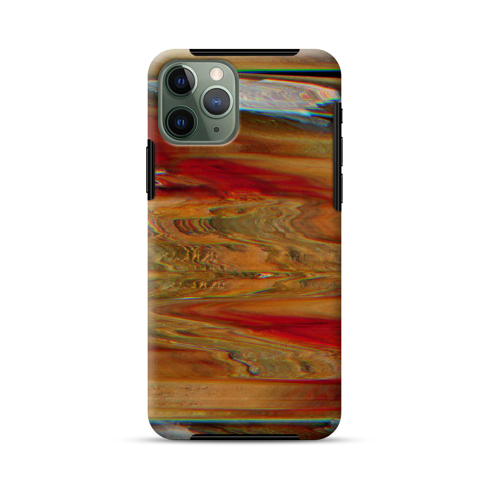 抽象的な波紋模様 iPhone 11 Pro Maxオリジナル耐衝撃ケース