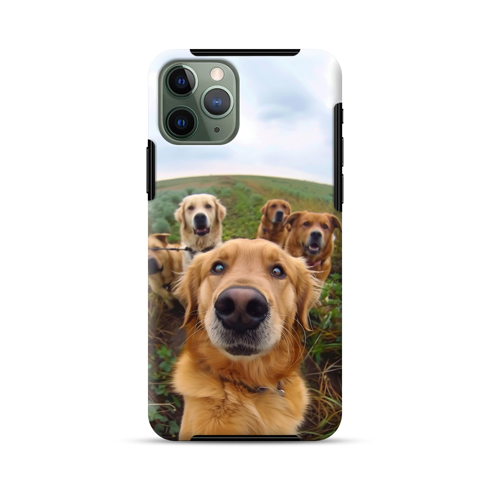 かわいい犬の集合写真 iPhone 11 Pro Maxオリジナル耐衝撃ケース