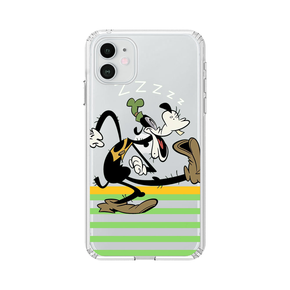 眠るコミカルキャラ iPhone 12オリジナルケース