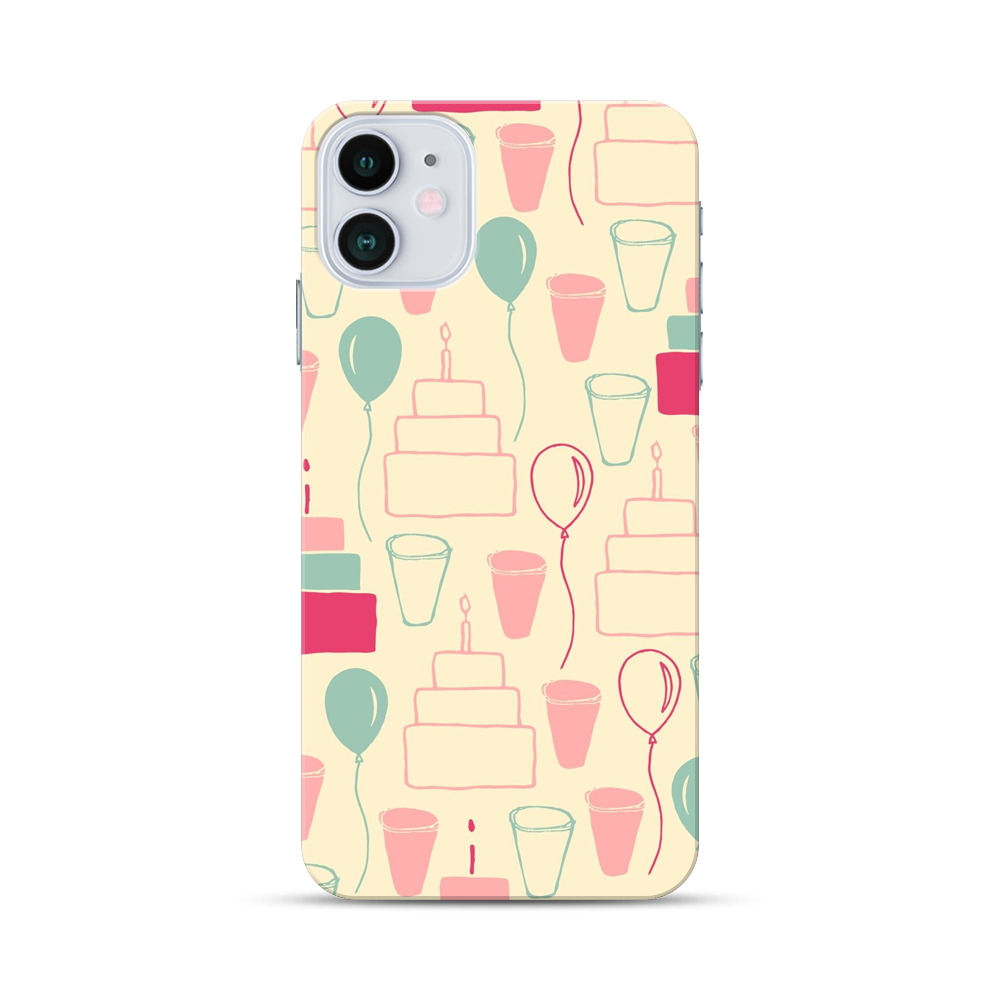 お祝いのパターン iPhone 12オリジナルハードケース