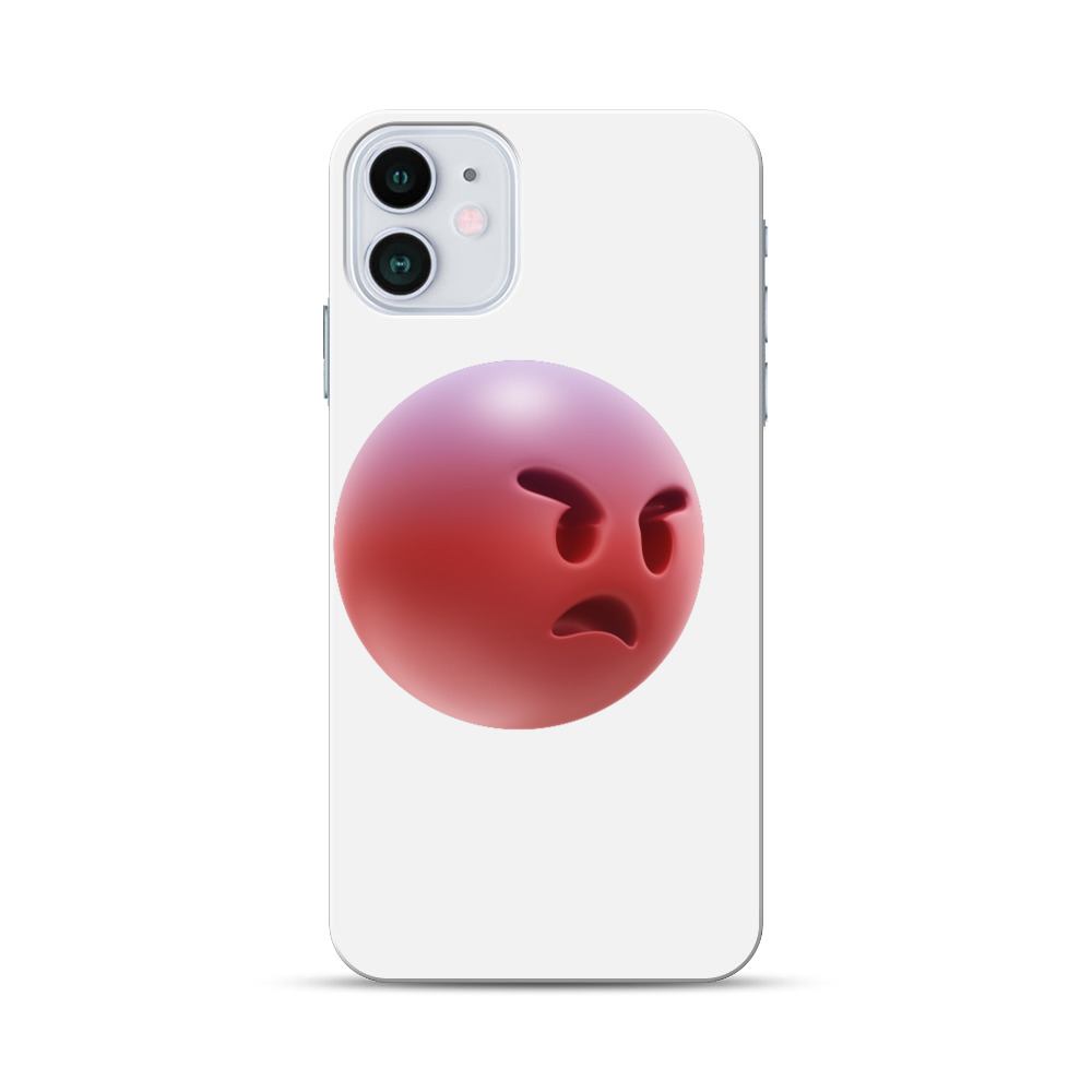 怒っている顔 iPhone 12オリジナルハードケース