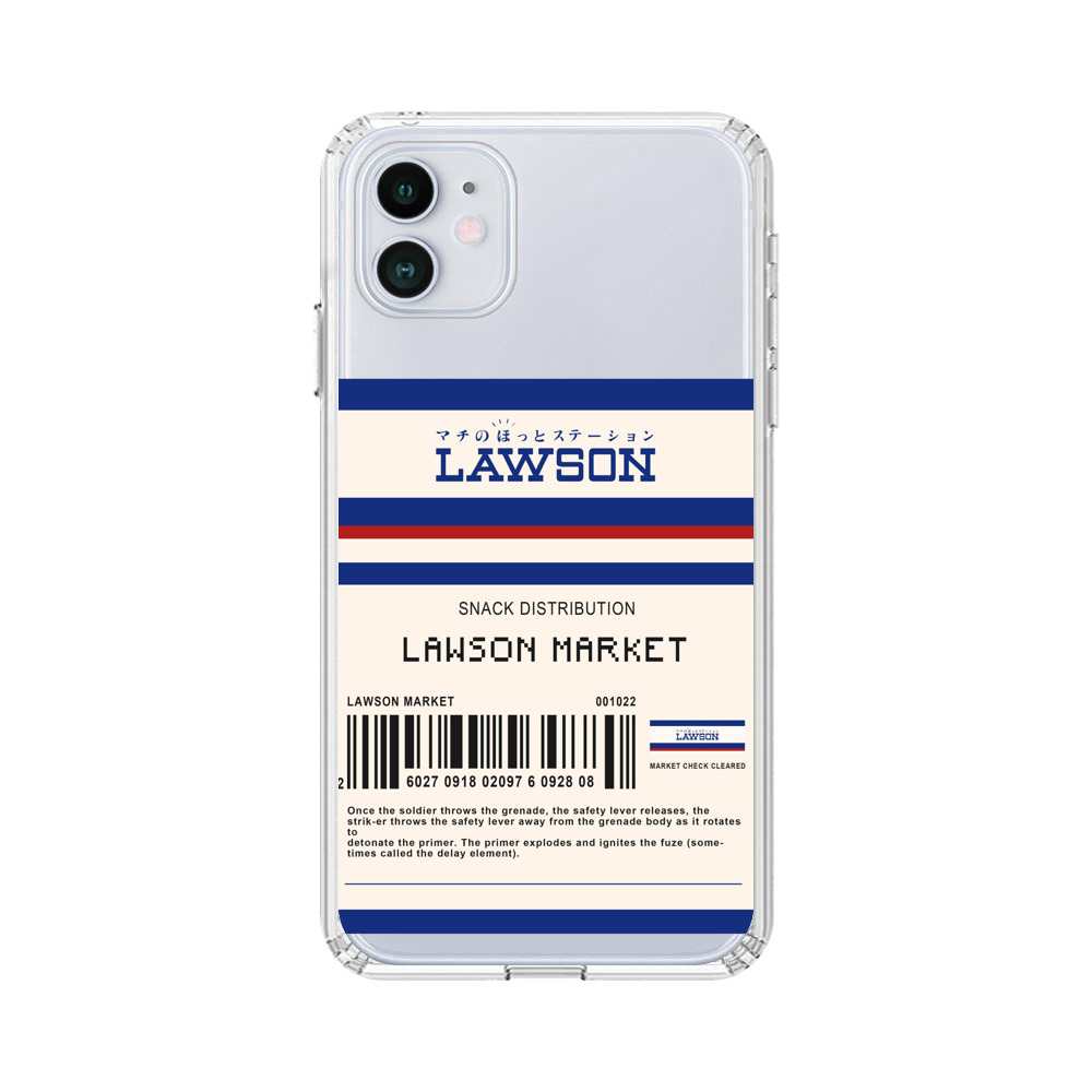 ローソンロゴとバーコードデザイン iPhone 12 Miniオリジナルケース