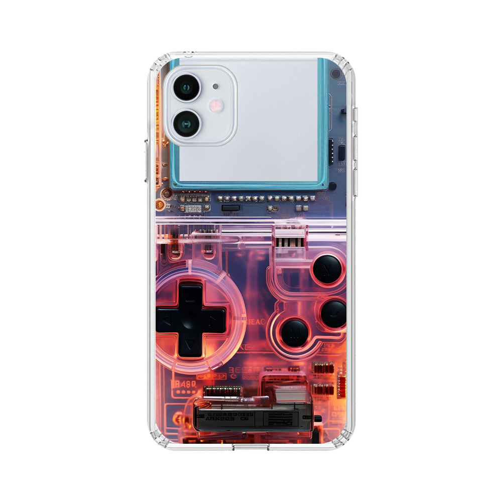 透明ピンクゲームコントローラーケース iPhone 12 Miniオリジナルケース