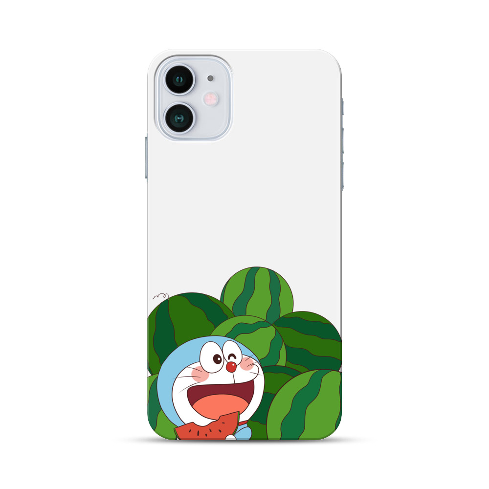 すいかと青いキャラ iPhone 12 Miniオリジナルハードケース