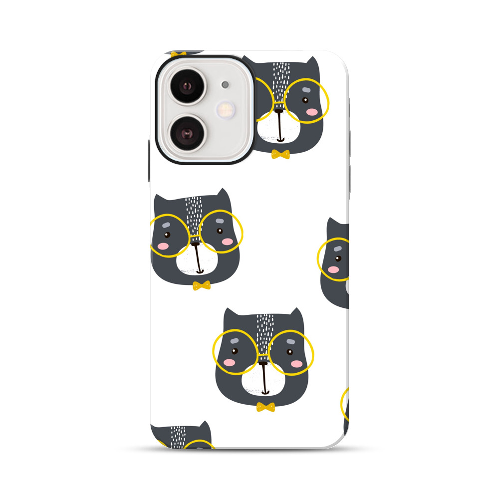 おしゃれなフクロウのデザイン iPhone 12 Miniオリジナル耐衝撃ケース