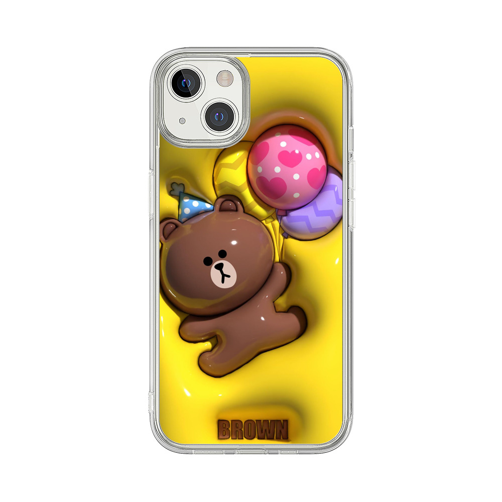 かわいいクマと風船 iPhone 13オリジナルケース