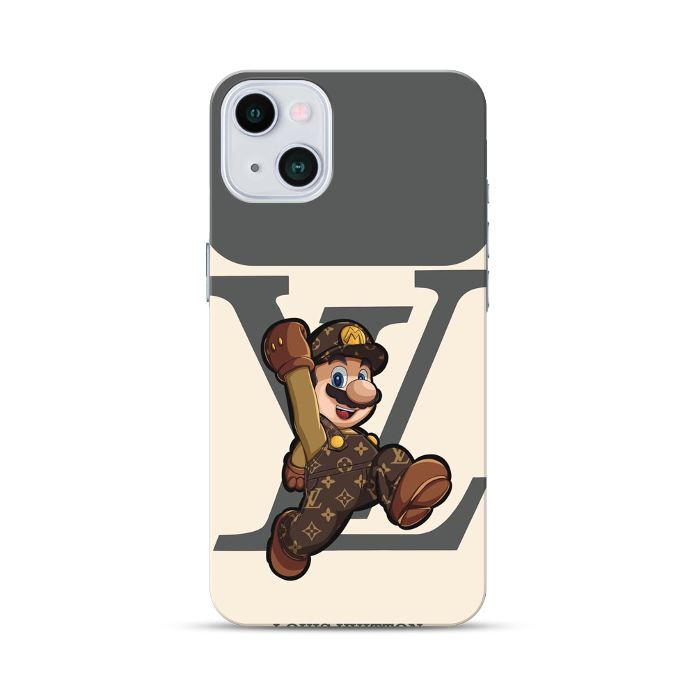 ルイヴィトン柄のマリオ iPhone 13 Miniオリジナルハードケース