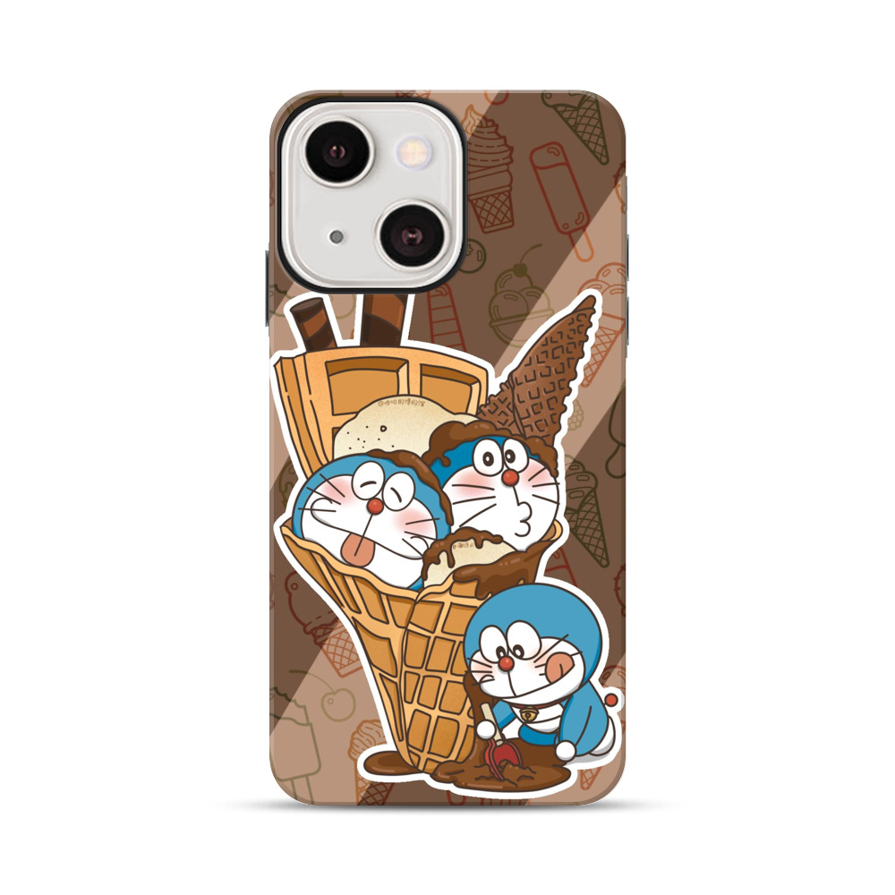 ドラえもんアイスクリーム iPhone 13 Miniオリジナル耐衝撃ケース