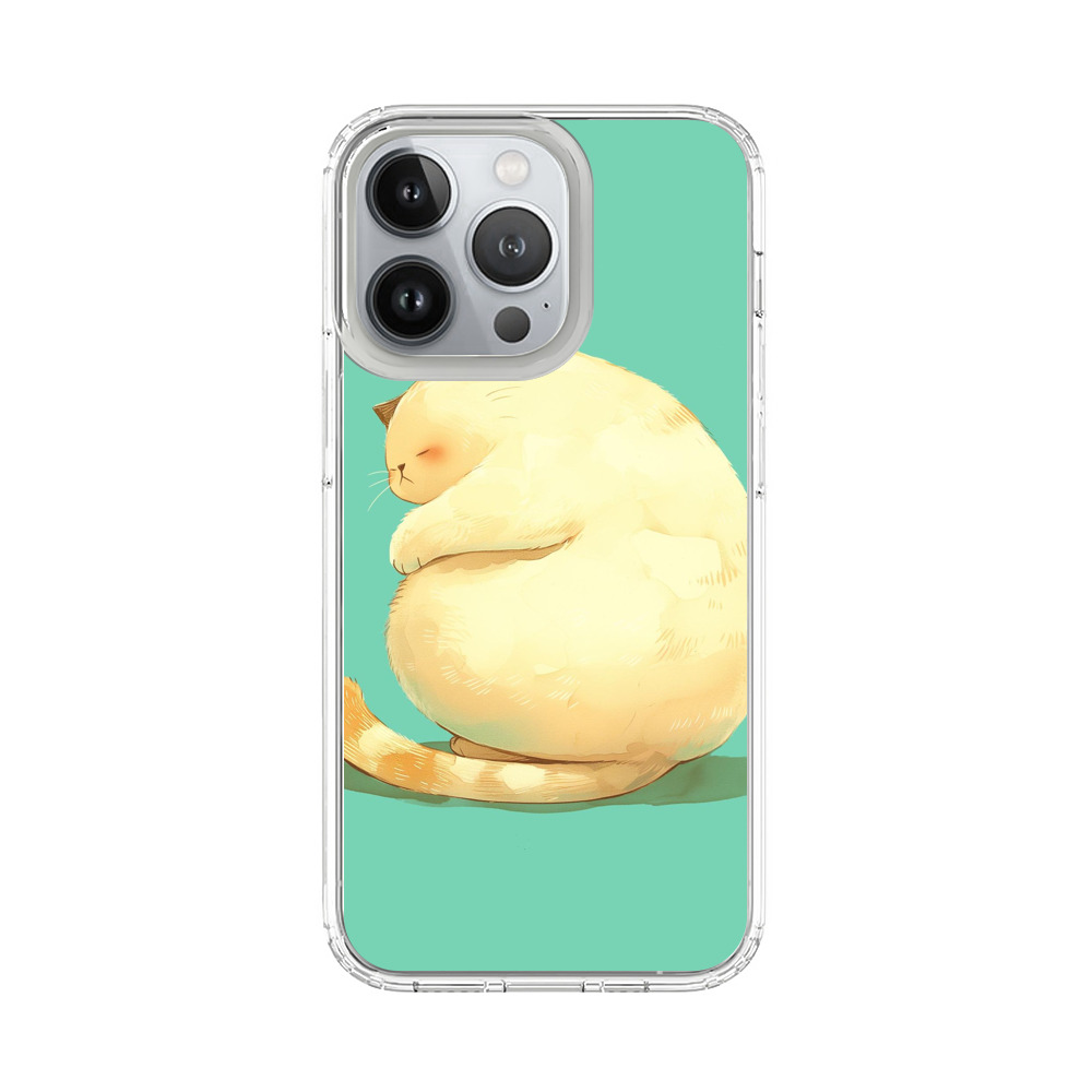 ふっくら眠る可愛い猫 iPhone 13 Proオリジナルケース