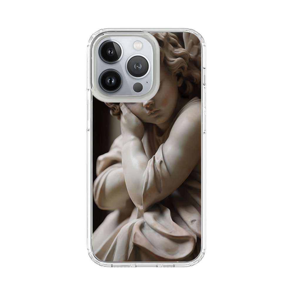 やさしく眠る天使像 iPhone 13 Proオリジナルケース