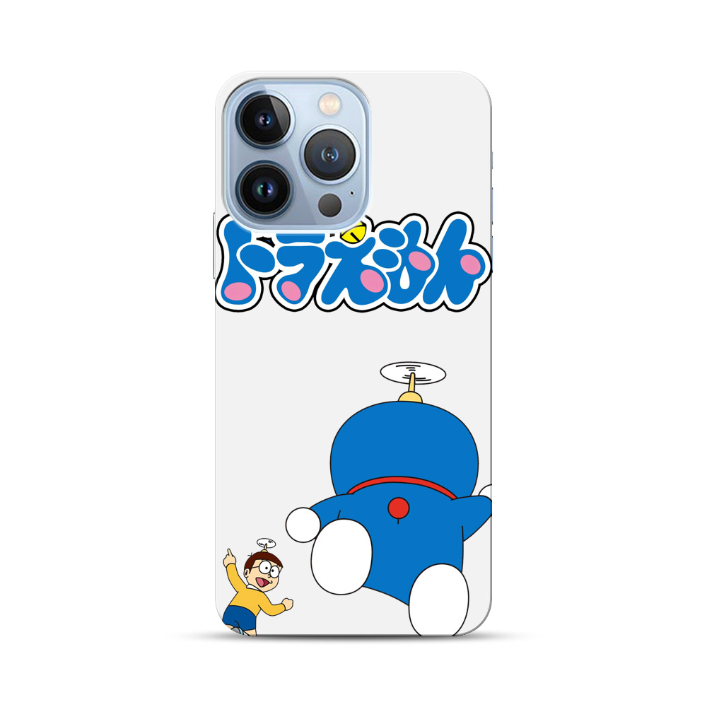 ドラえもんロゴとヘリ iPhone 13 Proオリジナルハードケース