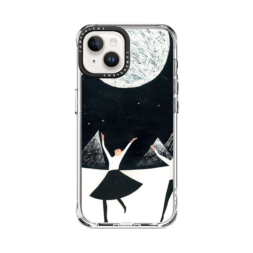 満月の夜に踊る三人 iPhone 14オリジナルケース