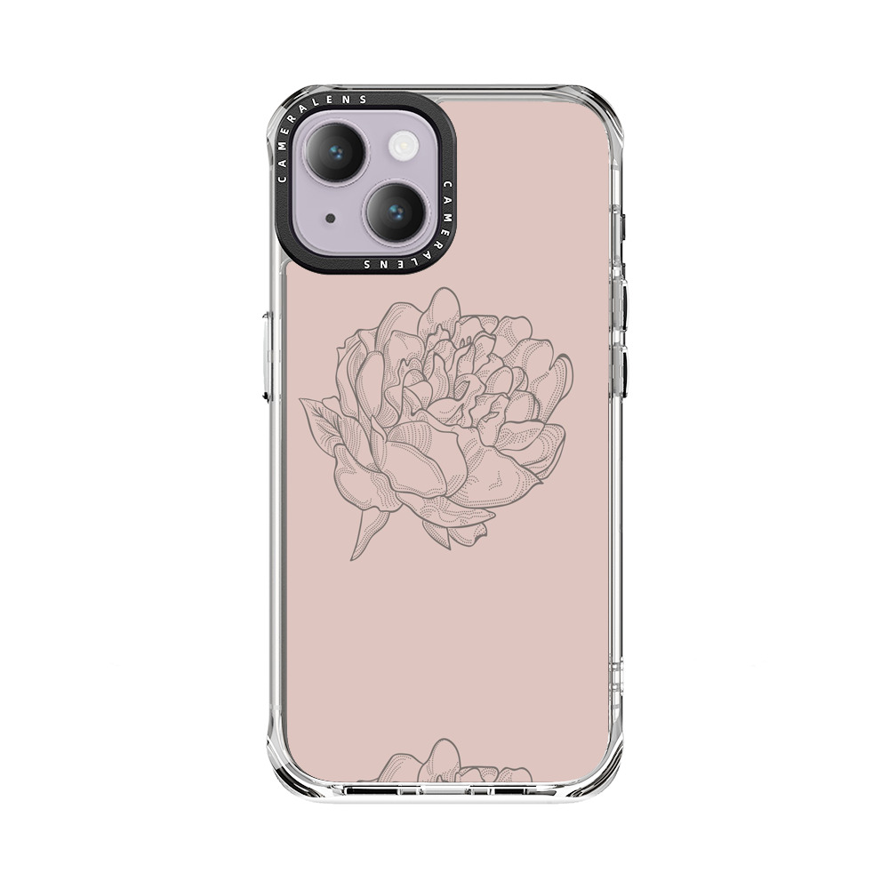 花の模様 iPhone 14 Plusオリジナルケース