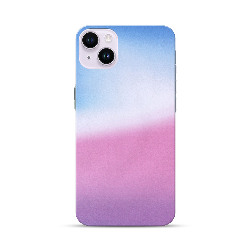 抽象的な青とピンクの背景 iPhone 14 Plusオリジナルハードケース