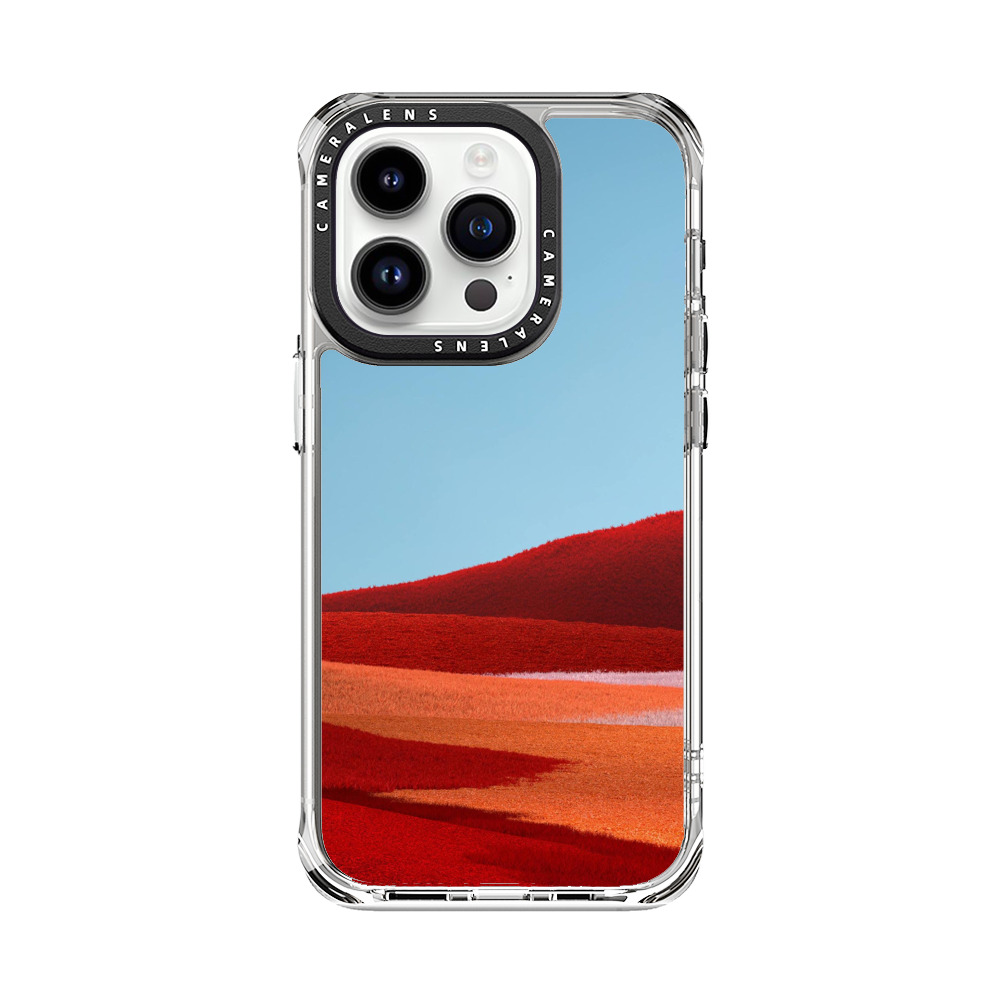 赤い丘と青空 iPhone 14 Proオリジナルケース