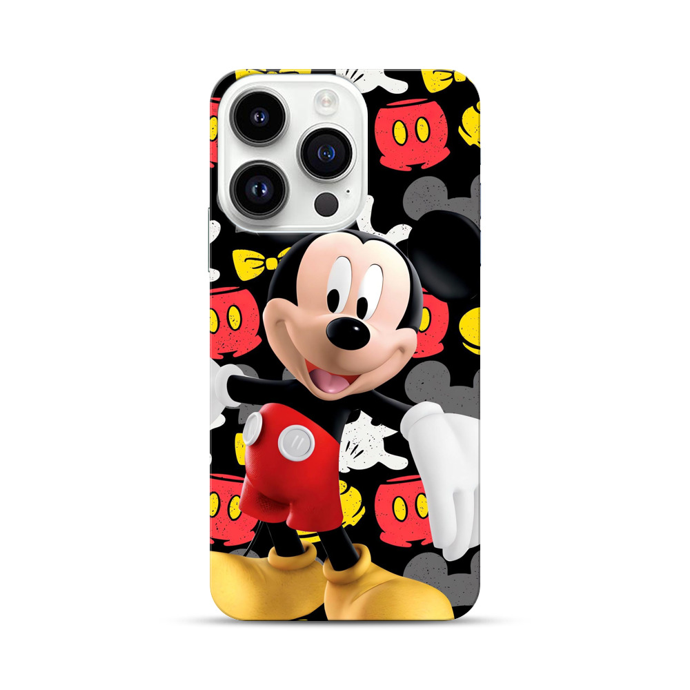 ミッキーマウスの笑顔 iPhone 14 Proオリジナルハードケース