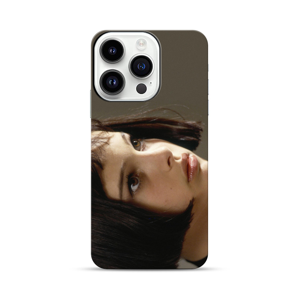 むつかしい表情の女性 iPhone 14 Proオリジナル耐衝撃ケース