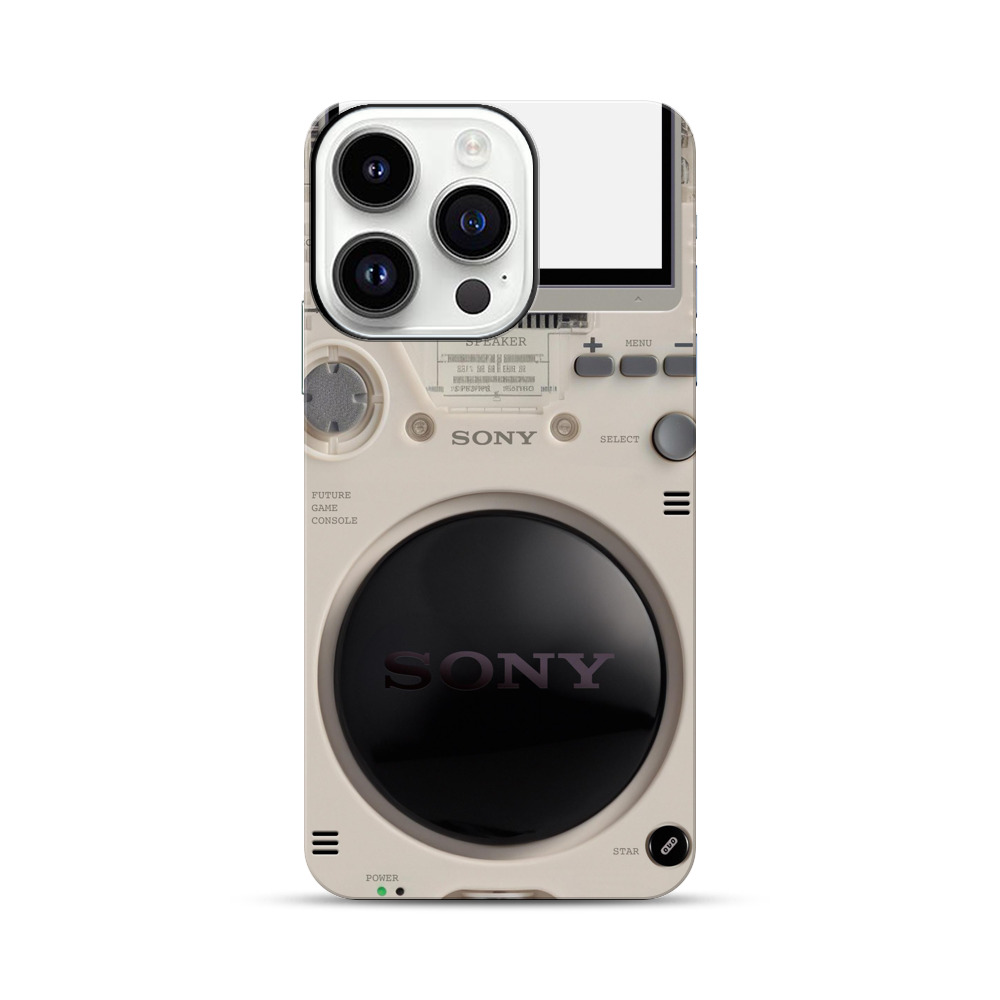 レトロなゲーム機背面 iPhone 14 Proオリジナル耐衝撃ケース