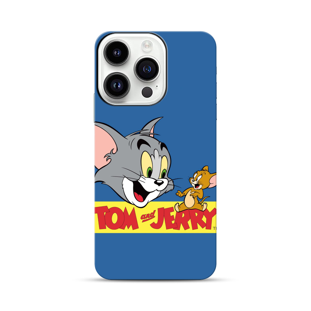 トムとジェリーの笑顔 iPhone 14 Proオリジナル耐衝撃ケース