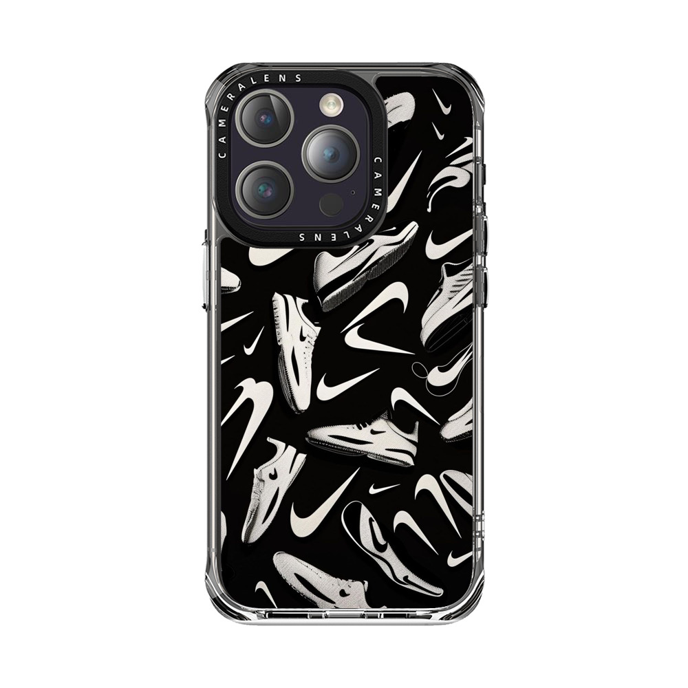 スニーカーとスウォッシュ柄 iPhone 14 Pro Maxオリジナルケース