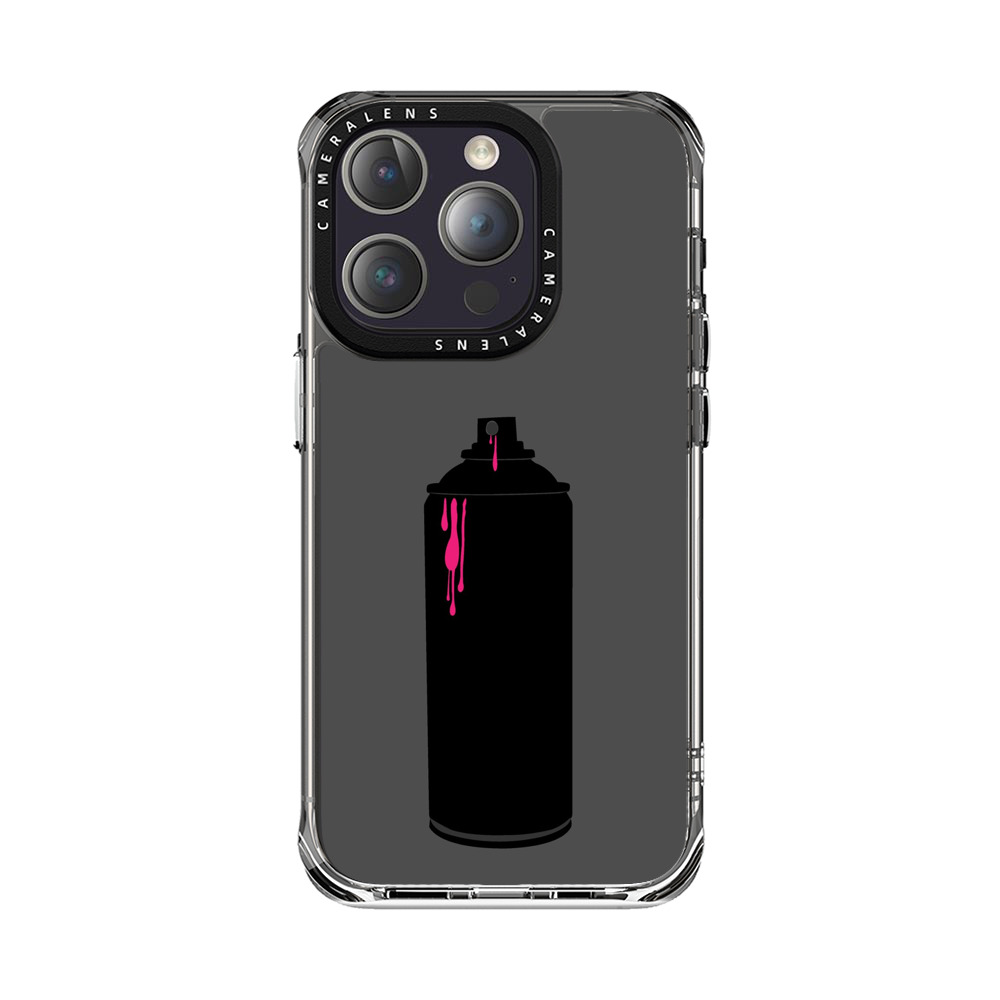 スプレー缶ピンク滴り iPhone 14 Pro Maxオリジナルケース