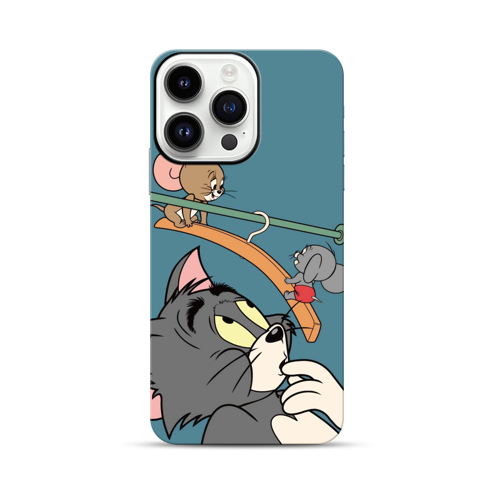 トムとジェリーの遊び iPhone 14 Pro Maxオリジナル耐衝撃ケース