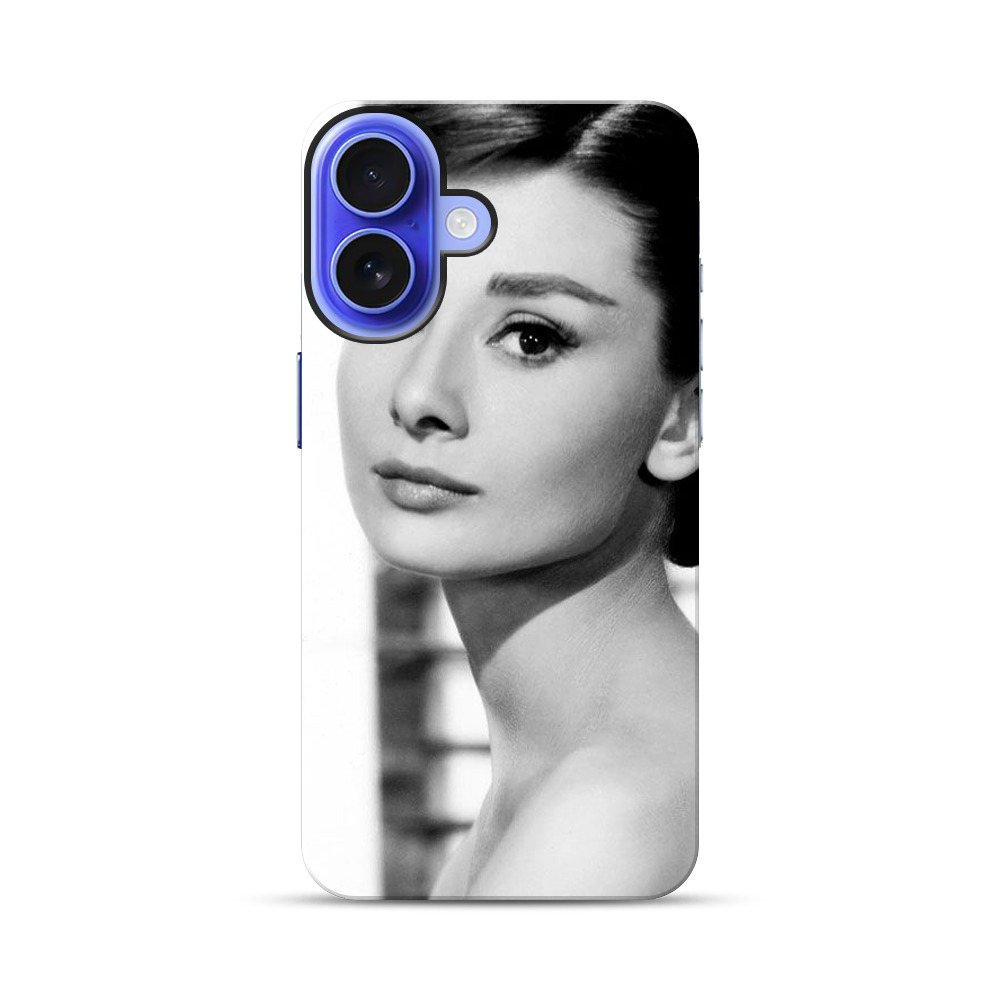 オードリー・ヘプバーン iPhone 16オリジナル耐衝撃ケース