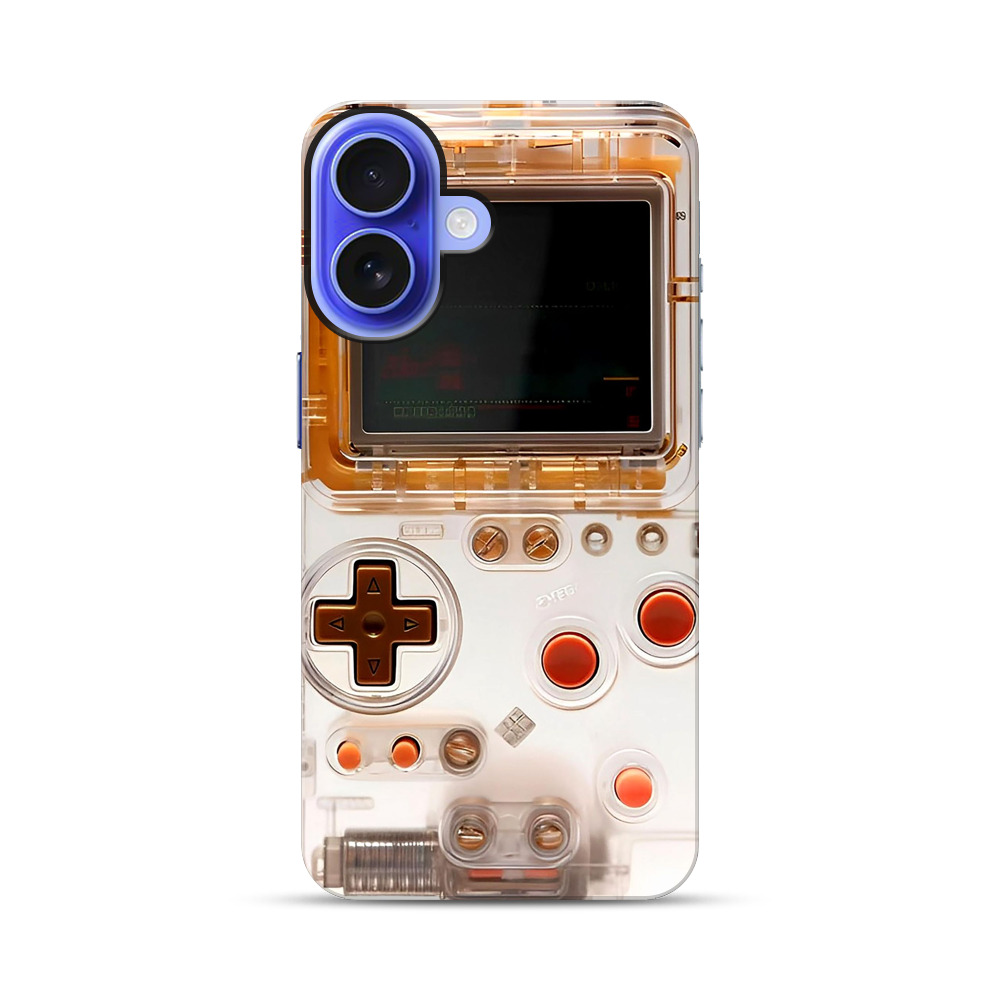 クリアゲーム機操作パネル iPhone 16オリジナル耐衝撃ケース