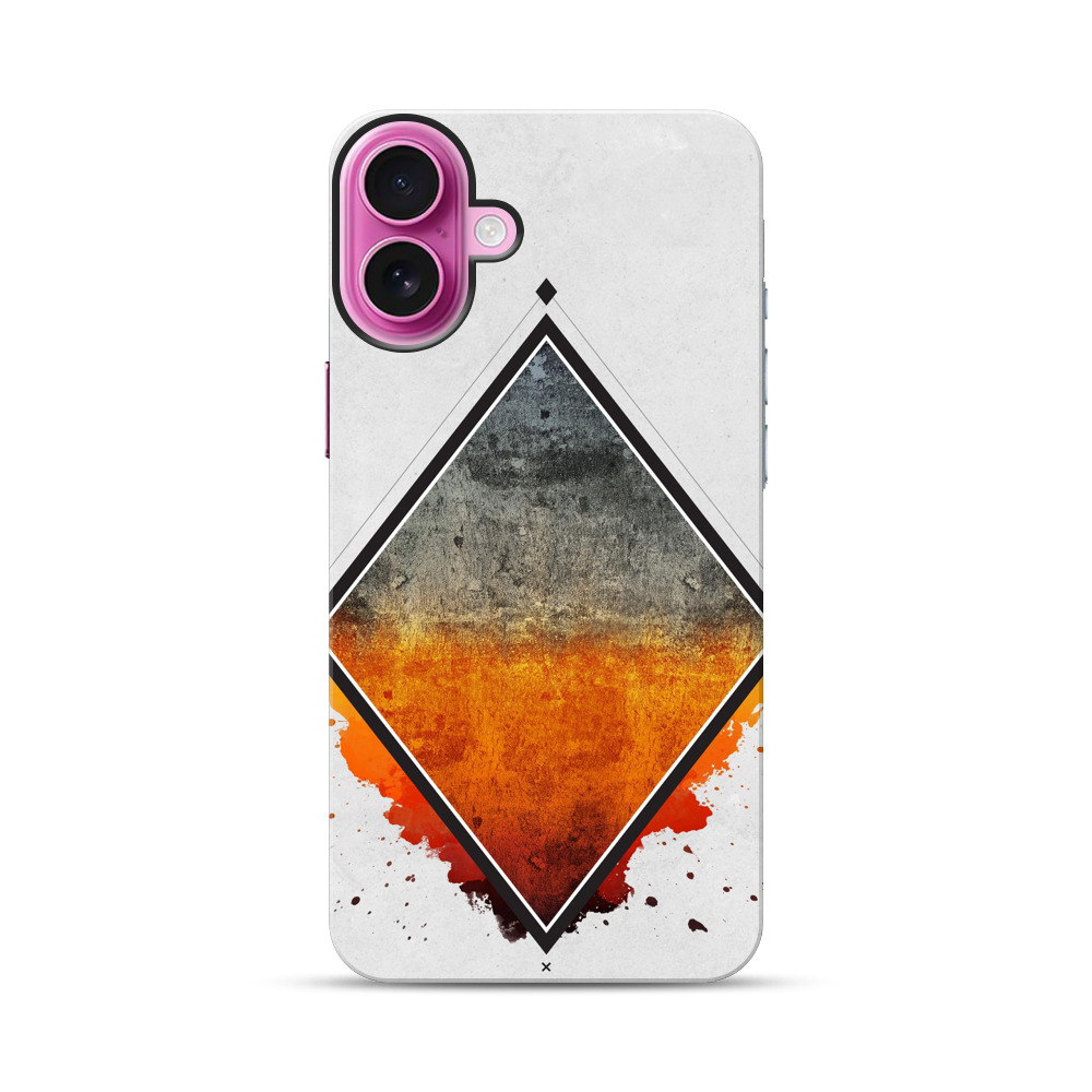 抽象グラデーションデザイン iPhone 16 Plusオリジナル耐衝撃ケース