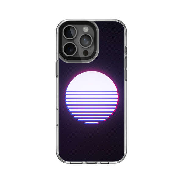 グリッチサークルデザイン iPhone 16 Pro Maxオリジナルケース