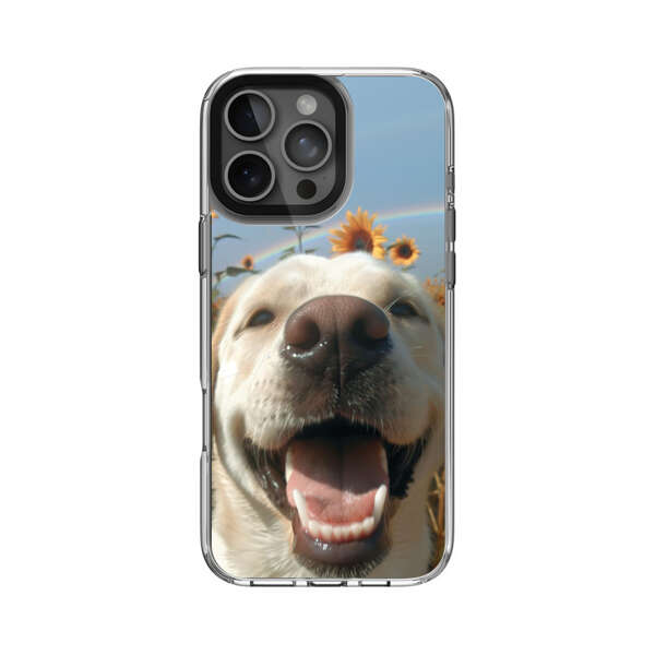 ひまわりと犬 iPhone 16 Pro Maxオリジナルケース