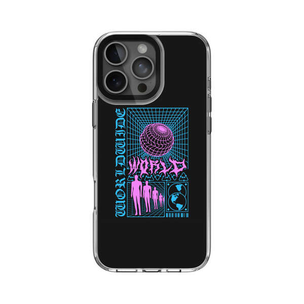 未来的なネットワークと地球 iPhone 16 Pro Maxオリジナルケース