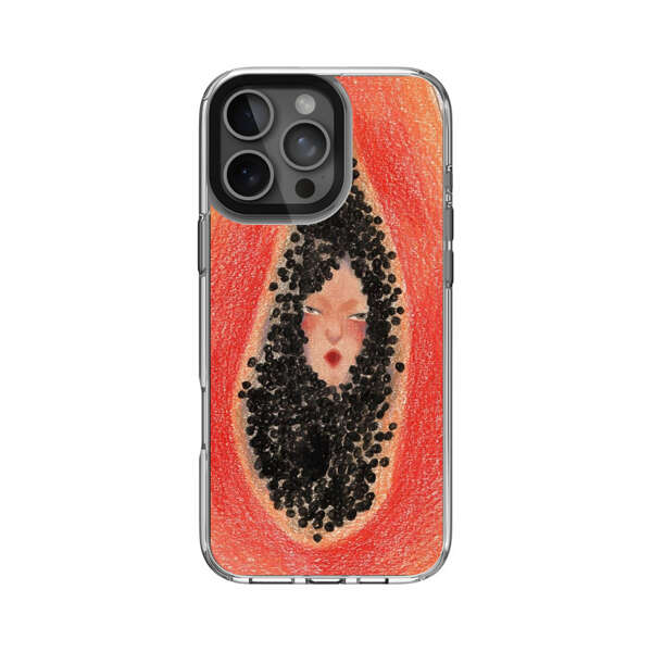 パパイヤの中の女性 iPhone 16 Pro Maxオリジナルケース