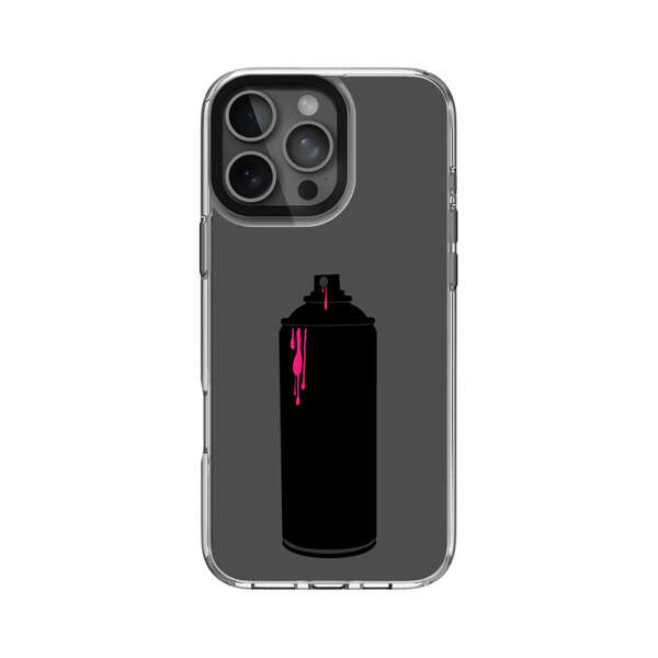 スプレー缶ピンク滴り iPhone 16 Pro Maxオリジナルケース