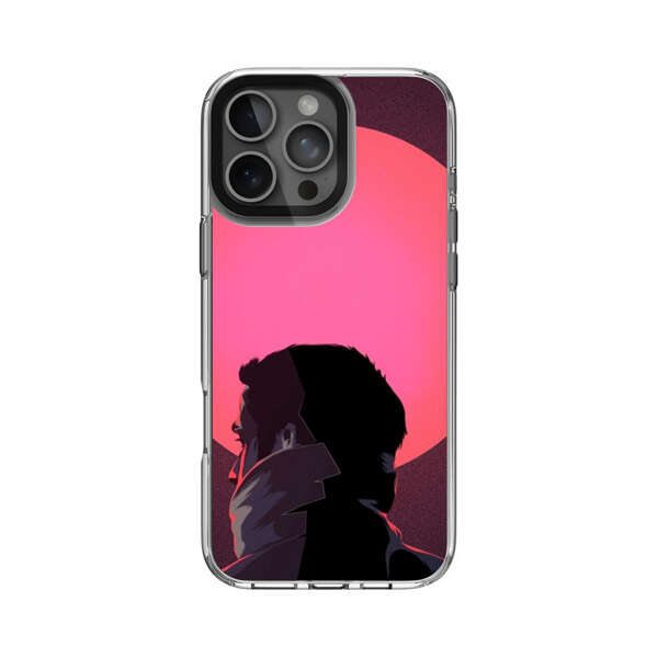 夕日の男性シルエット iPhone 16 Pro Maxオリジナルケース