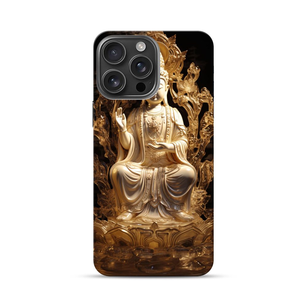 金色の仏像 iPhone 16 Pro Maxオリジナルハードケース